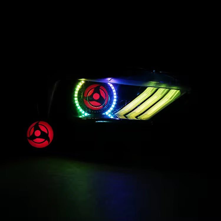 (2015+) Ford Mustang – Eyeball LED Dynamic Headlights Retrofit w/ Control Module - Exotics Carbon Design