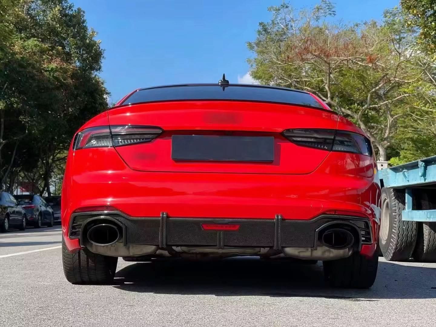 2020+ Audi RS5 – Carbon Fiber Rear Diffuser with LED - Exotics Carbon Design