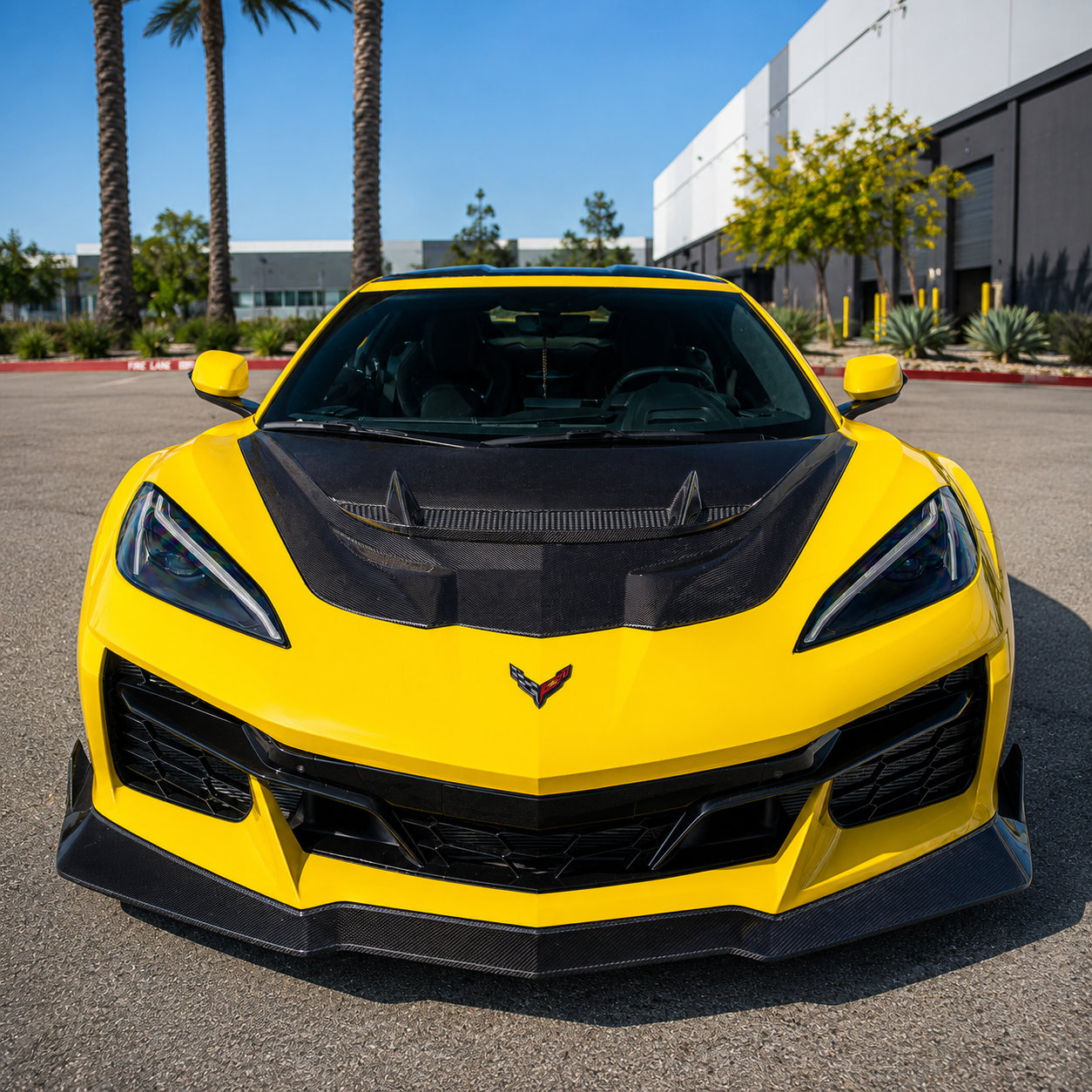 Corvette C8 Z06 – Carbon Fiber Front Vented Hood