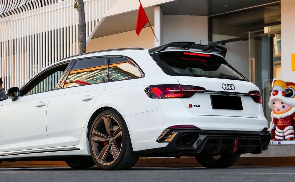 Audi RS4 B9 (2018 - 2024) - Carbon Fiber Roof Spoiler - Exotics Carbon Design