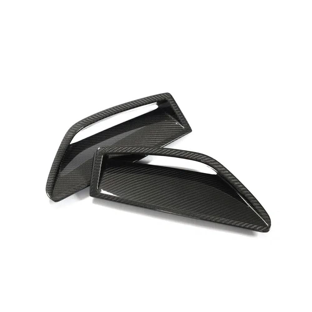 Audi RS6 / RS7 - Carbon Fiber Front Bumper Air Vent Trims - Exotics Carbon Design