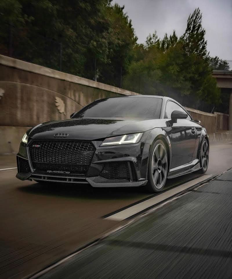 Audi TTRS – APR Style 3Pc Carbon Fiber Front Lip (2020+) - Exotics Carbon Design