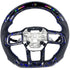 Blue Carbon Fiber With Led Light Steering Wheel – Ford Mustang S650 (2024+) - Exotics Carbon Design