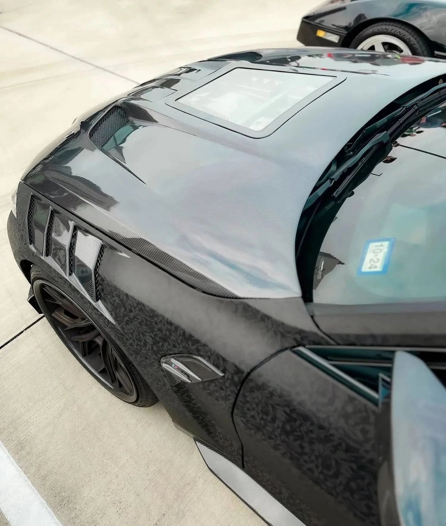 BMW G80 M3/ G82 M4 - Carbon Fiber Vented Engine Show Front Hood - Exotics Carbon Design