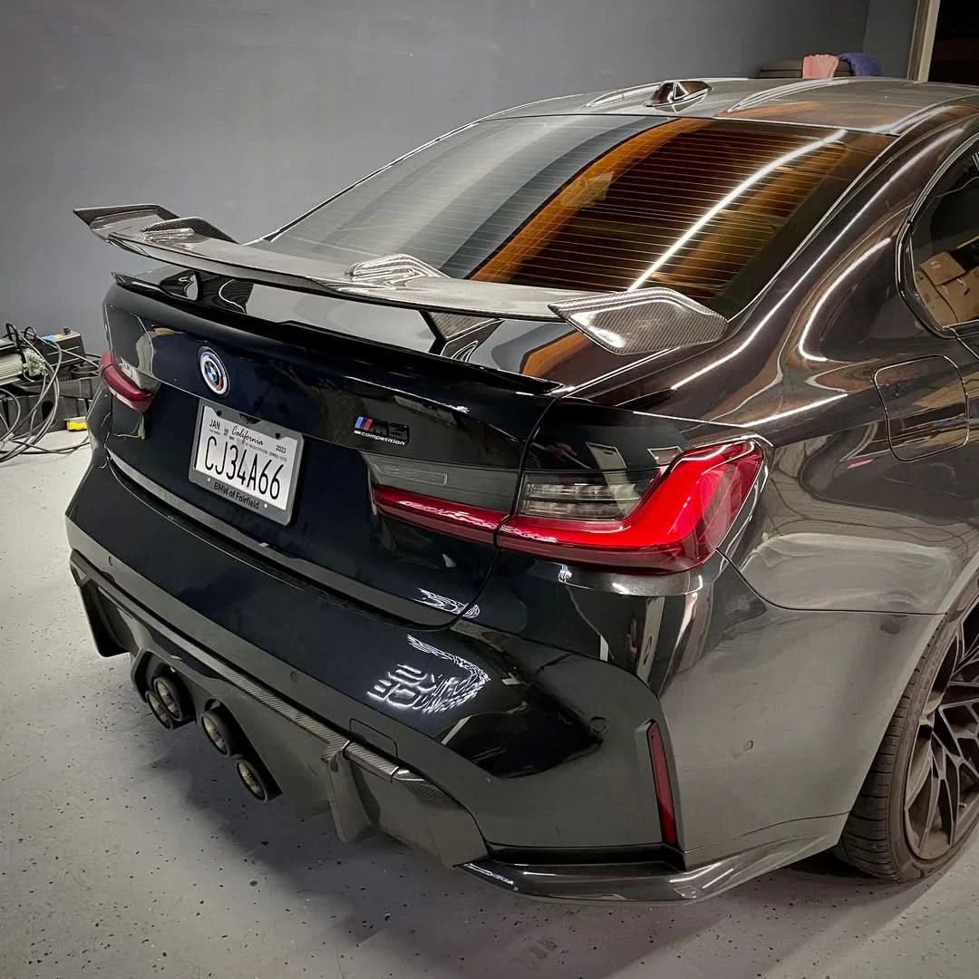 BMW M3 G80 / M4 G82 - Carbon Fiber Track Style Spoiler - Exotics Carbon Design
