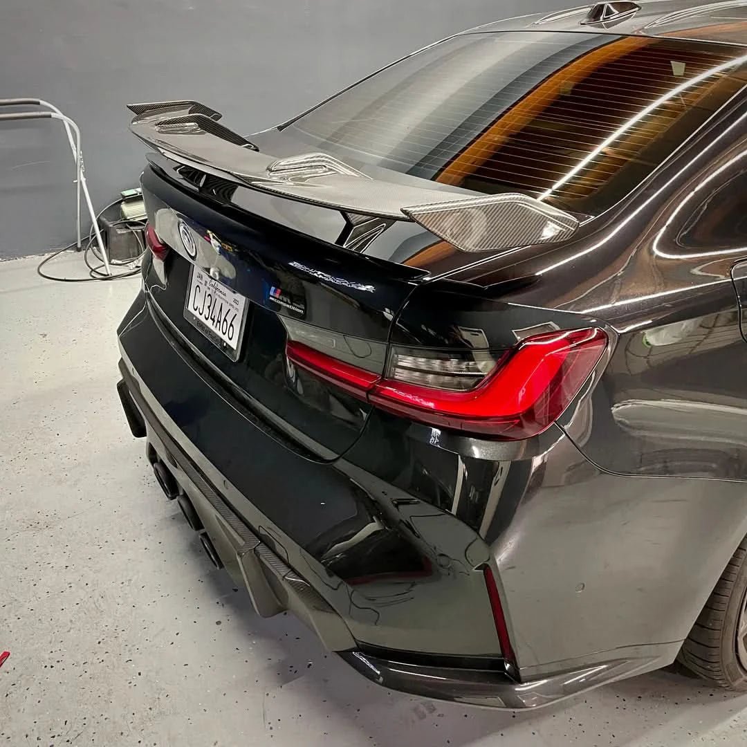 BMW M3 G80 / M4 G82 - Carbon Fiber Track Style Spoiler - Exotics Carbon Design
