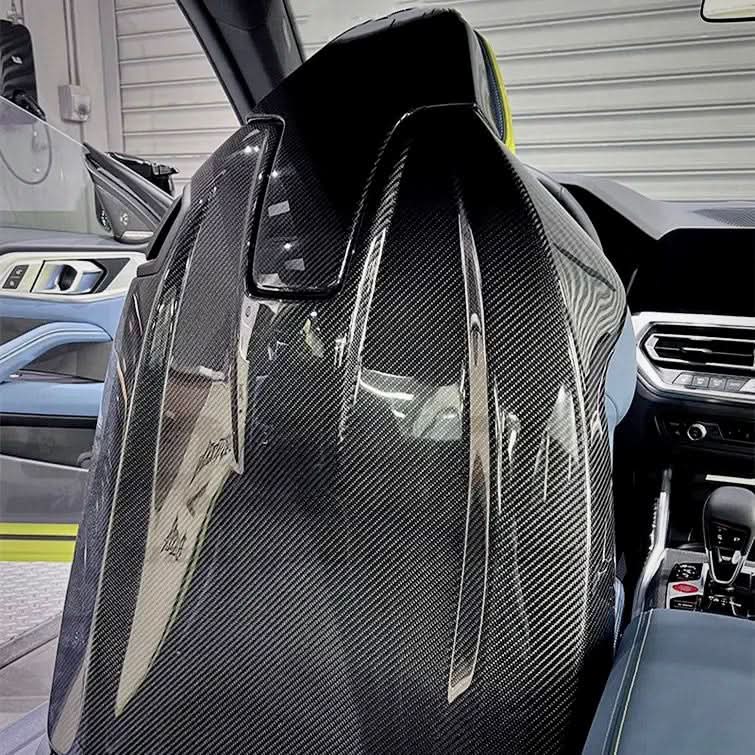 BMW M3 G80 / M4 G82 G83 - Carbon Fiber Seat Covers - Exotics Carbon Design