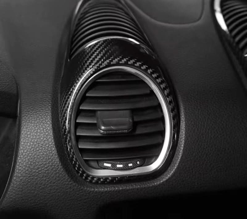 Carbon Fiber Air Outlet Cover Trims – Porsche 718/981 Cayman - Exotics Carbon Design