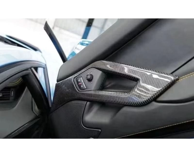 Carbon Fiber Interior Door Handle Panel Trim - Lamborghini Aventador LP700 - Exotics Carbon Design