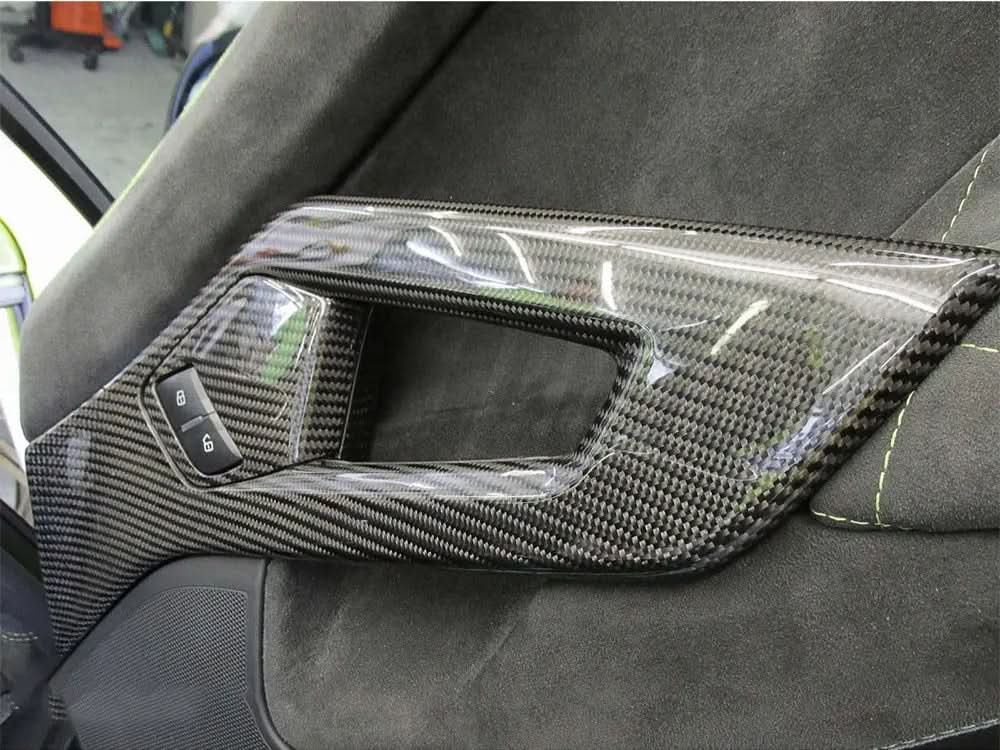 Carbon Fiber Interior Door Handle Panel Trim - Lamborghini Aventador LP700 - Exotics Carbon Design