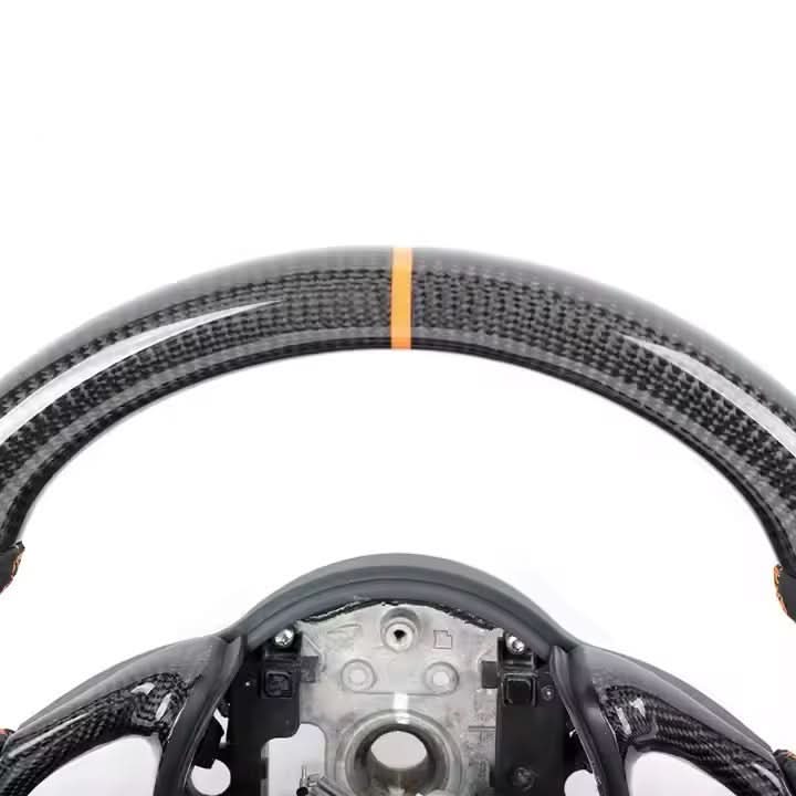 Carbon Fiber & Leather Steering Wheel - McLaren 720S (2017–2023) - Exotics Carbon Design