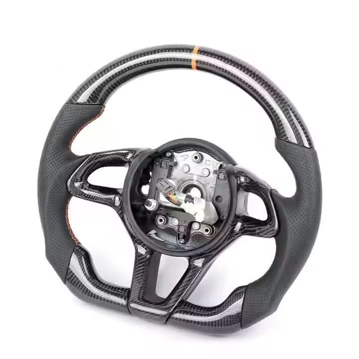Carbon Fiber & Leather Steering Wheel - McLaren 720S (2017–2023) - Exotics Carbon Design