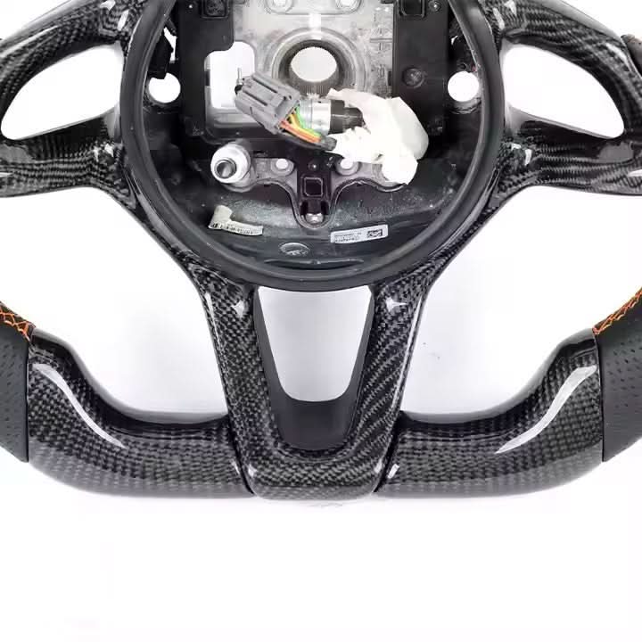 Carbon Fiber & Leather Steering Wheel - McLaren 720S (2017–2023) - Exotics Carbon Design