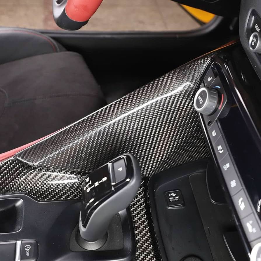Carbon Fiber Side Gear Panel Interior Trim - Toyota GR Supra A90/A91 - Exotics Carbon Design