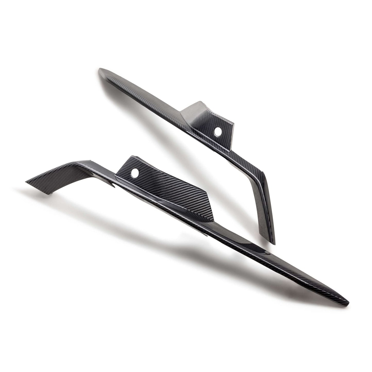 Carbon Fiber Upper Grille Deflector Trims - Chevrolet Corvette C8 Z06 - Exotics Carbon Design