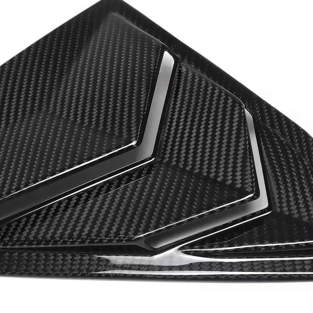 Chevrolet Corvette C8 – Carbon Fiber Rear Side Window Louver Trim - Exotics Carbon Design