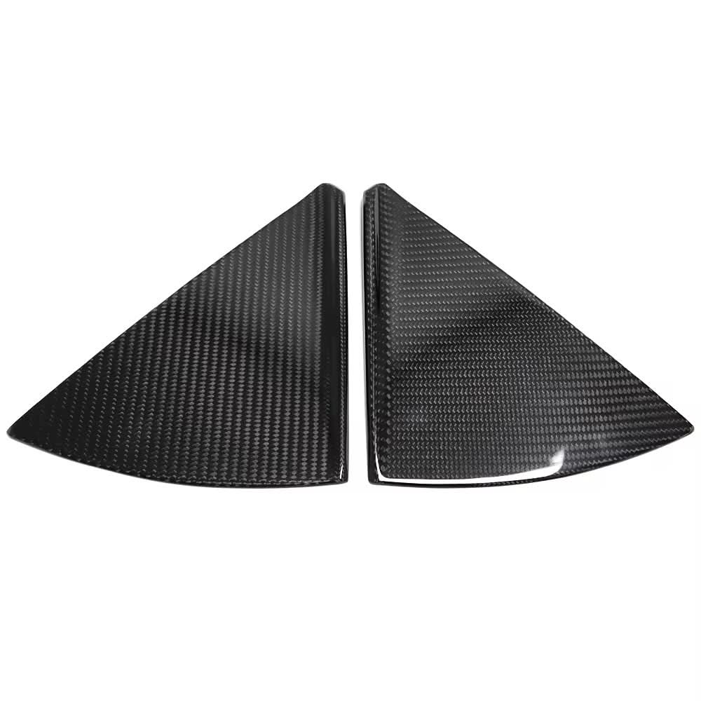 Chevrolet Corvette C8 – Carbon Fiber Window Side Triangle Panel Sticker - Exotics Carbon Design