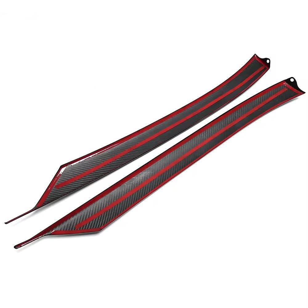 Chevrolet Corvette C8 Convertible – Carbon Fiber Front Side Windshield Pillar Trim Covers - Exotics Carbon Design
