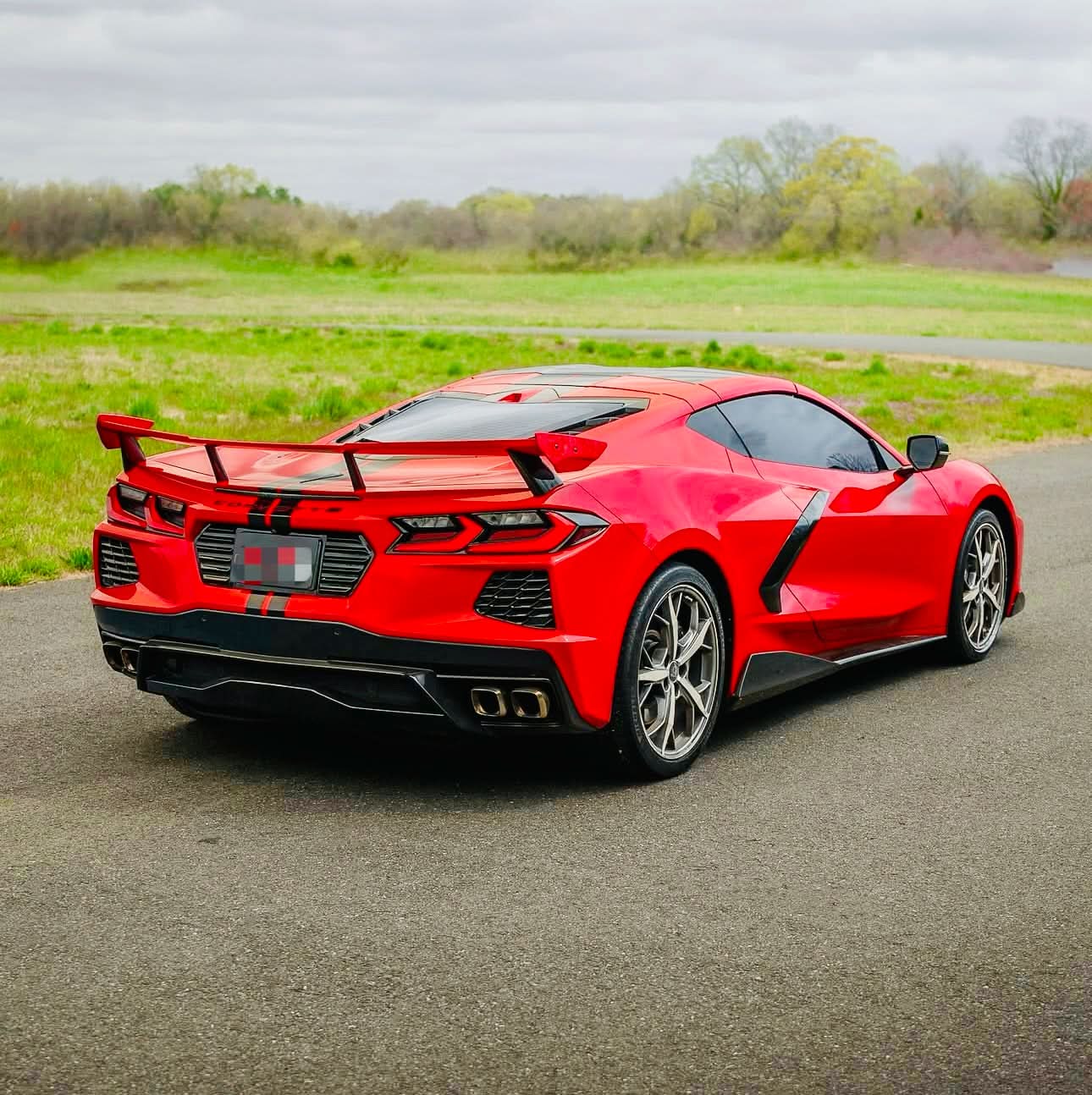 Chevrolet Corvette C8 - Full Gloss Black Body Kit - Exotics Carbon Design