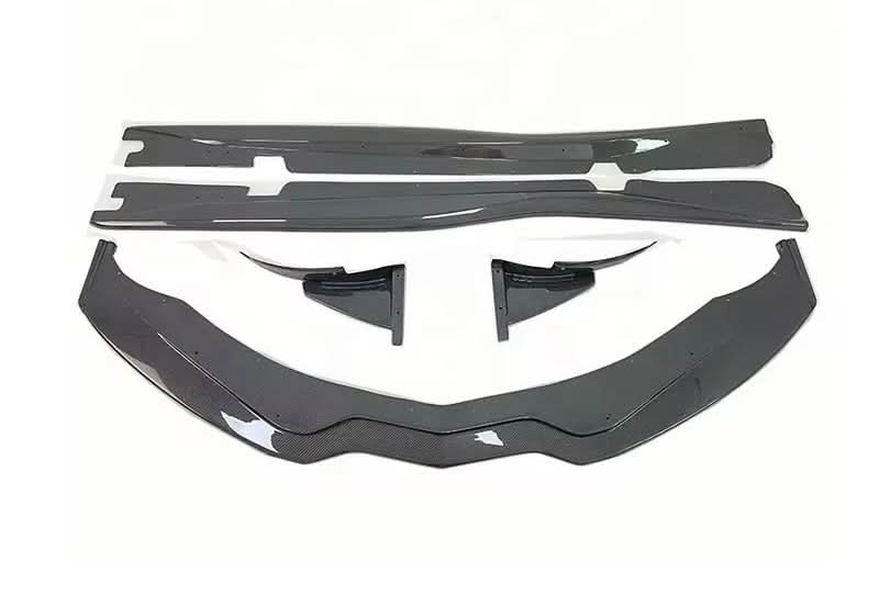 Corvette C7 - Carbon Fiber Front Spoiler & Side Skirts Aero Package - Exotics Carbon Design