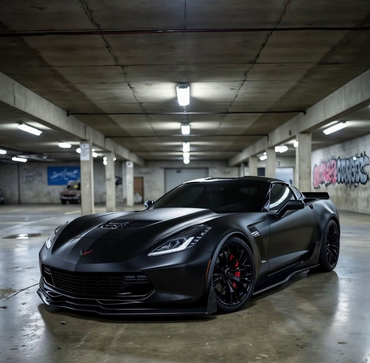 Corvette C7 - Carbon Fiber Front Spoiler & Side Skirts Aero Package - Exotics Carbon Design