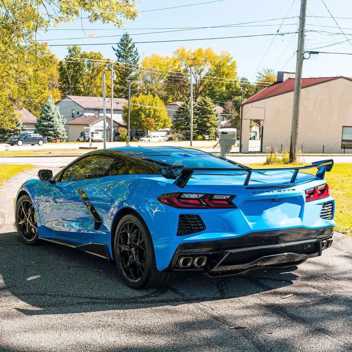Corvette C8 (2020 - 2024) - Exotic Design Gloss Black Aero Kit - Exotics Carbon Design