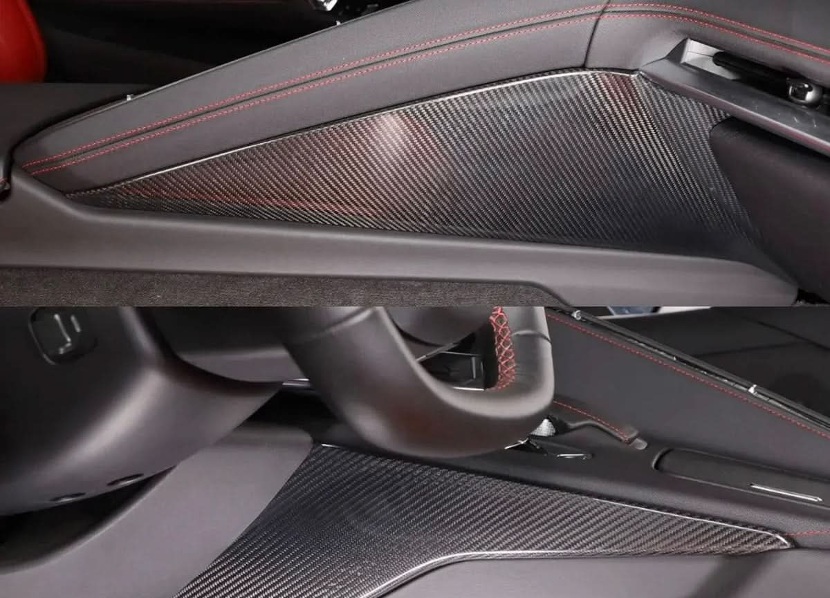 Corvette C8 (2020 - 2025) - Carbon Fiber Center Console Side Trim Covers - Exotics Carbon Design