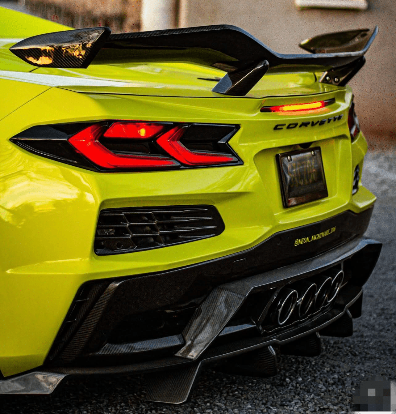 Corvette C8 Z06 - ED Style Carbon Fiber Rear Diffuser - Exotics Carbon Design
