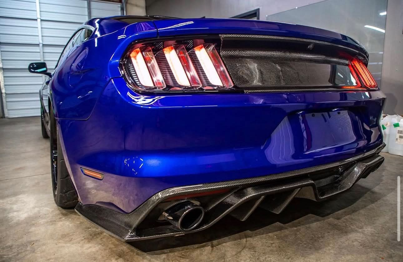 Ford Mustang S550 - Carbon Fiber Rear Diffuser - Exotics Carbon Design