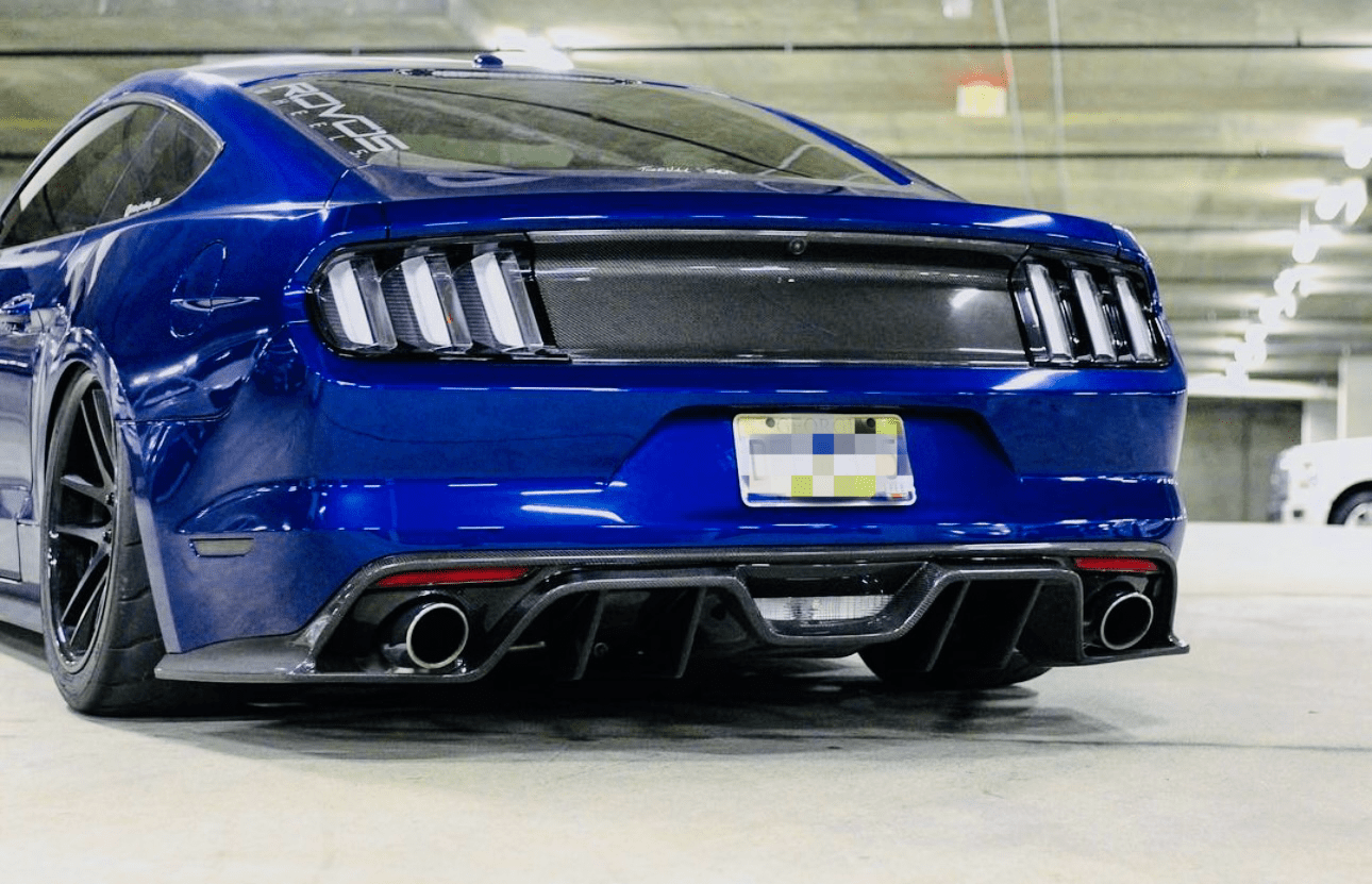 Ford Mustang S550 - Carbon Fiber Rear Diffuser - Exotics Carbon Design