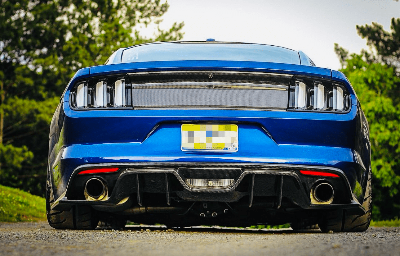 Ford Mustang S550 - Carbon Fiber Rear Diffuser - Exotics Carbon Design