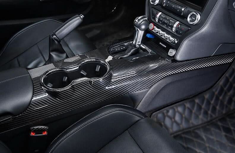 Ford Mustang S650 (2024+) – Full Carbon Fiber Center Console Trim - Exotics Carbon Design