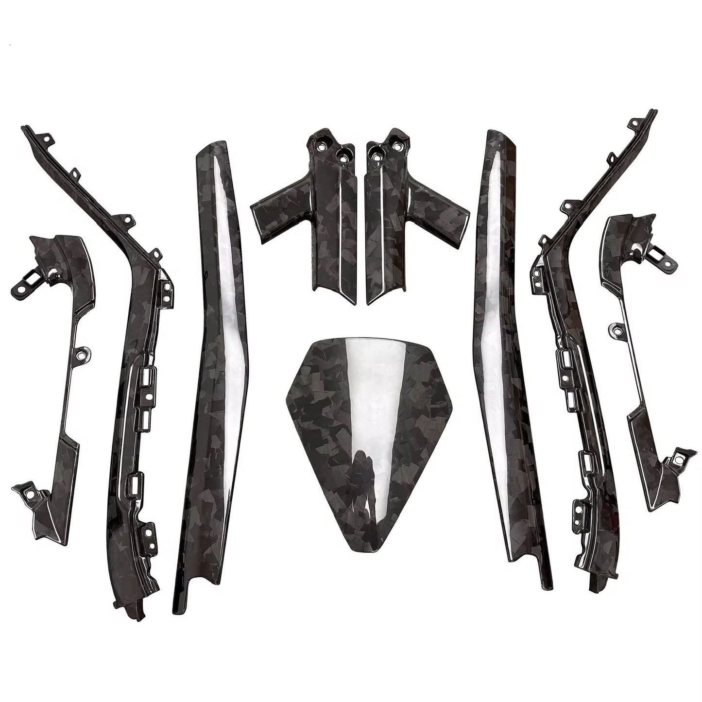 Forged Carbon Fiber Interior Trim Kit - Lamborghini Huracán - Exotics Carbon Design
