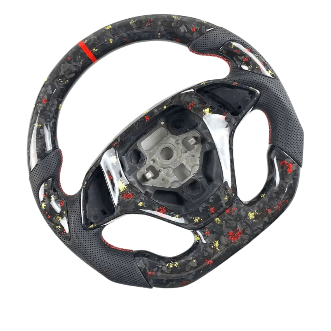 Forged Carbon Fiber & Leather Steering Wheel - Chevrolet Corvette C7 (2014–2020) - Exotics Carbon Design