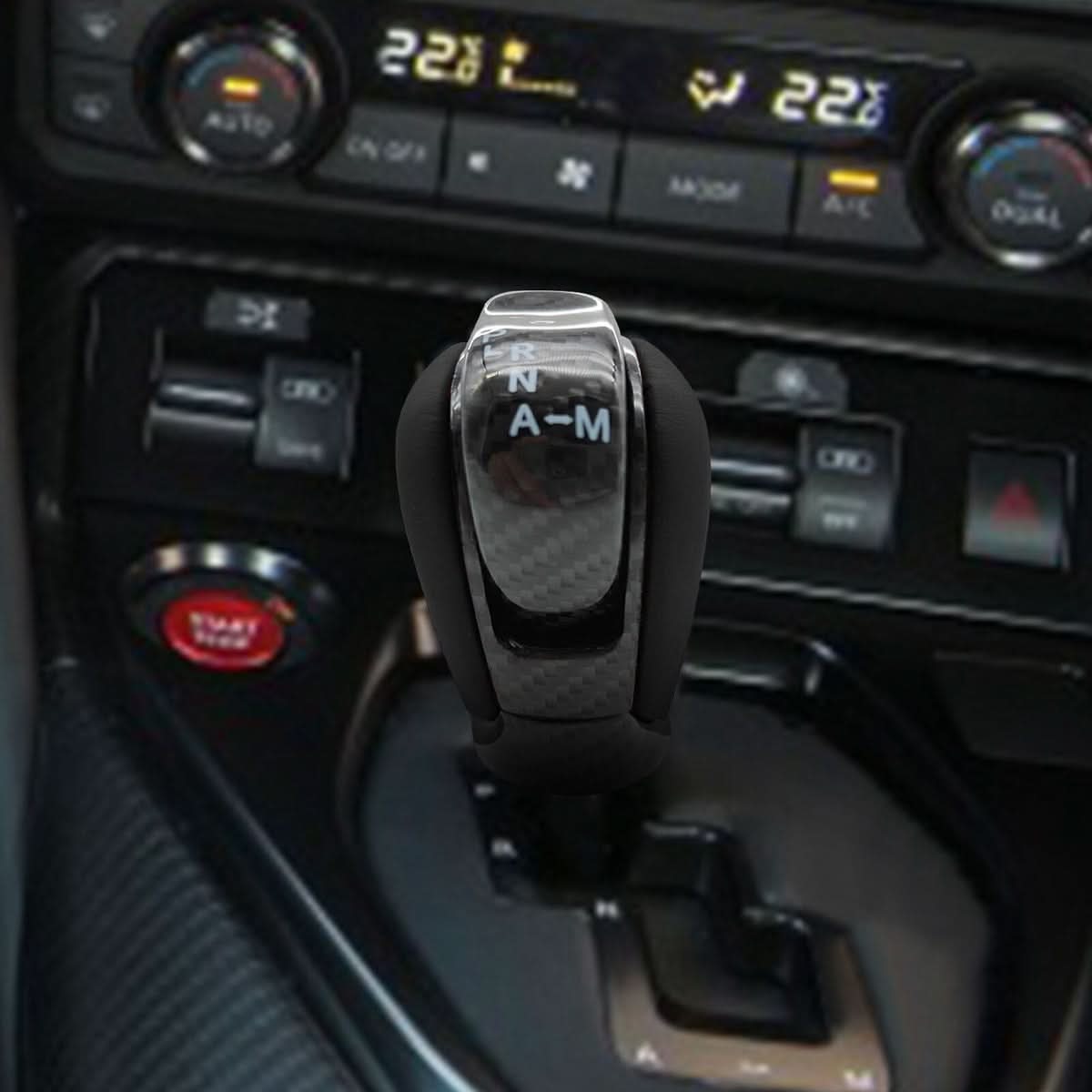 Gear Knob Black Smooth 3K Carbon Fiber – Nissan GTR R35 (2017 - 2022) - Exotics Carbon Design