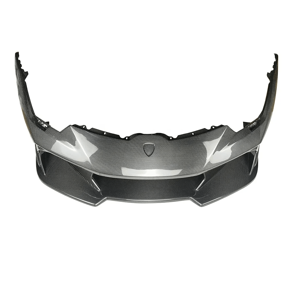 Lamborghini Huracan LP580 / LP610 – V Style Pre - Preg Carbon Fiber Front Bumper - Exotics Carbon Design