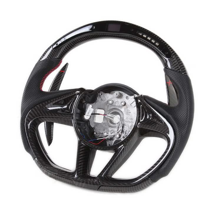 McLaren 720S - Carbon Fiber Steering Wheel with LED Display - Exotics Carbon Design