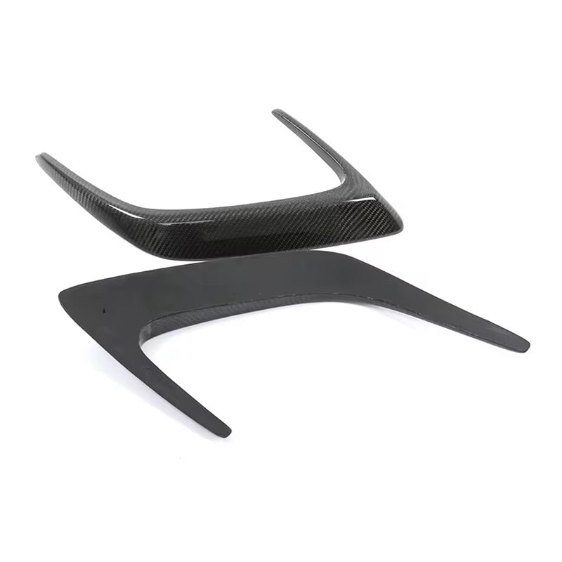 Mercedes C63/C43 - Carbon Fiber Rear Bumper Canards - Exotics Carbon Design
