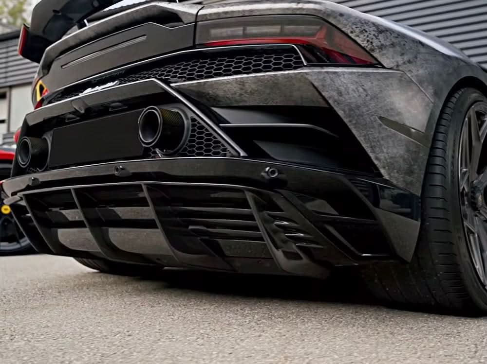 NVC Style Carbon Fiber Rear Diffuser – Lamborghini Huracan Evo (2019–2023) - Exotics Carbon Design