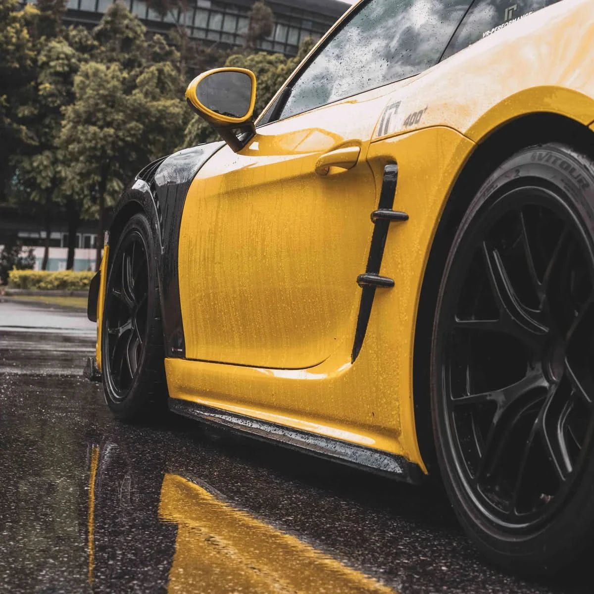 Porsche 718 Boxter/Cayman - Pre - Preg Carbon Fiber Side Skirts - Exotics Carbon Design