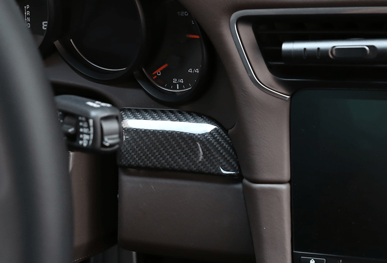 Porsche 718 – Carbon Fiber Center Dashboard Trim - Exotics Carbon Design