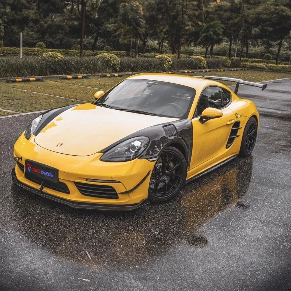 Porsche 718 Cayman GT4 (2017 - 2024) - Carbon Fiber Side Fenders - Exotics Carbon Design