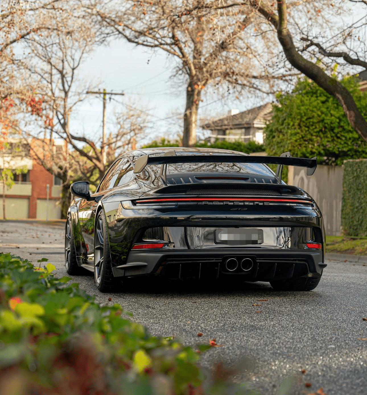 Porsche 911 (992) - GT3 Style Exotic Carbon Fiber Rear Spoiler - Exotics Carbon Design