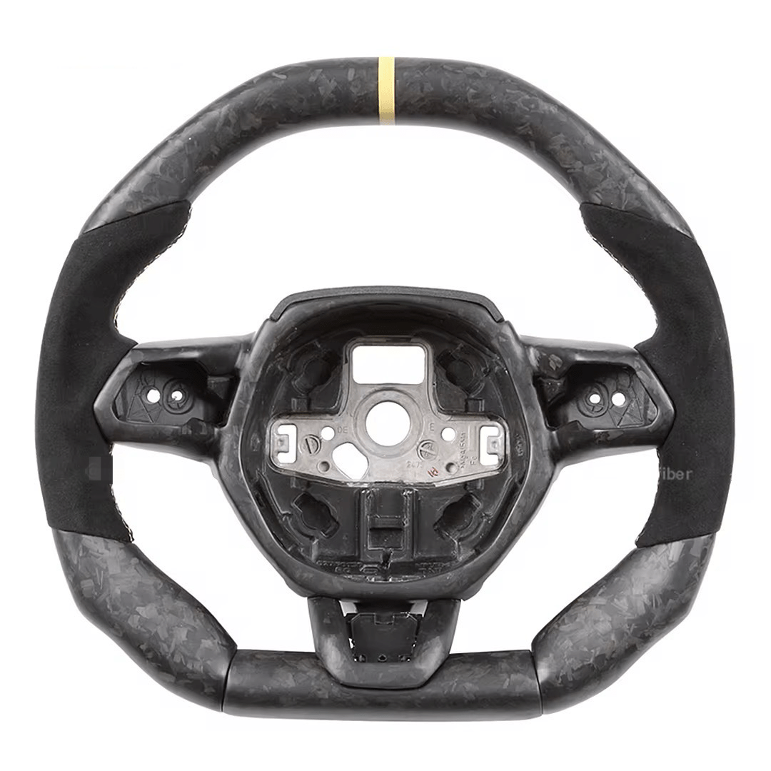 Race - Style Carbon Fiber Steering Wheel – Lamborghini Huracán (2015–2021) - Exotics Carbon Design