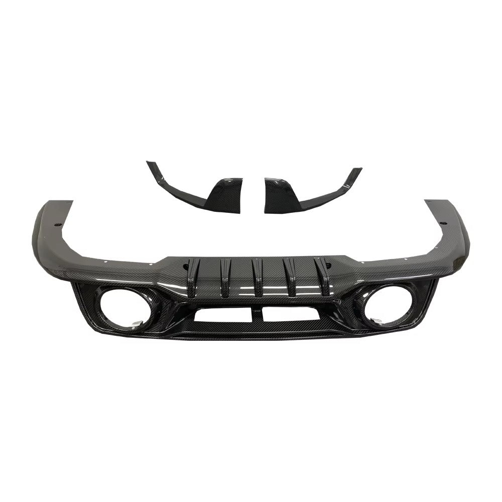 T.A Style Carbon Fiber Rear Diffuser - Porsche 911 992 Turbo S (2021+) - Exotics Carbon Design
