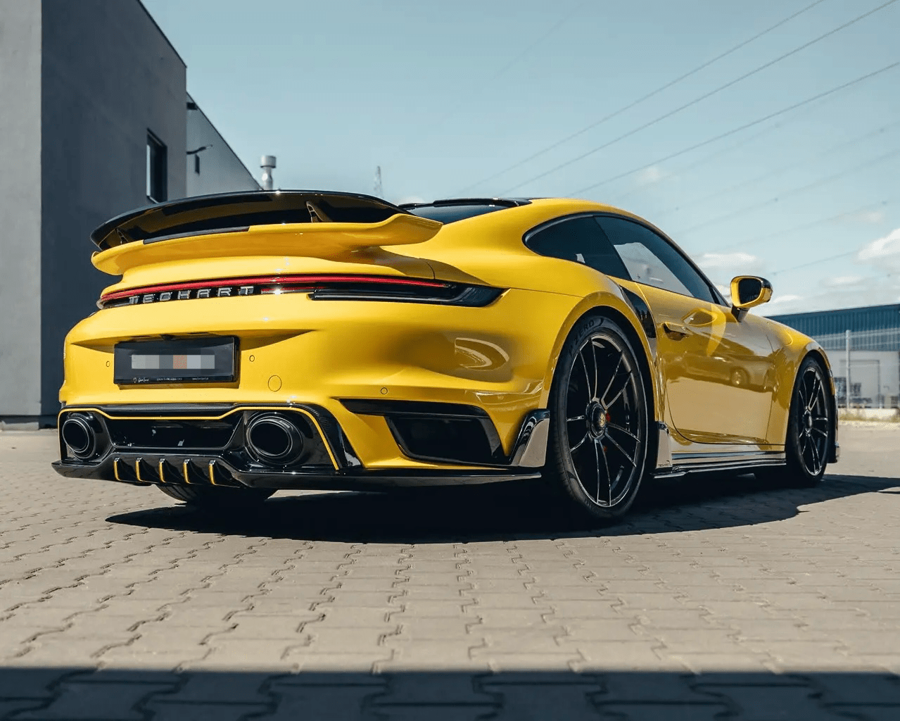 T.A Style Carbon Fiber Rear Diffuser - Porsche 911 992 Turbo S (2021+) - Exotics Carbon Design