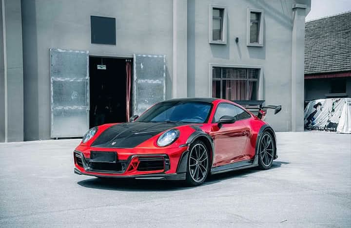 TC Style Vented Carbon Fiber Front Compartment Hood - Porsche 911 992 - Exotics Carbon Design