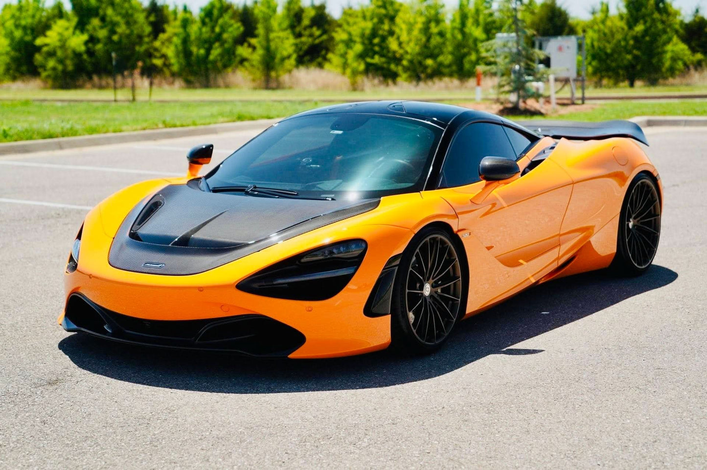 V - Style Vented Carbon Fiber Front Hood – McLaren 720S (2017–2022) - Exotics Carbon Design