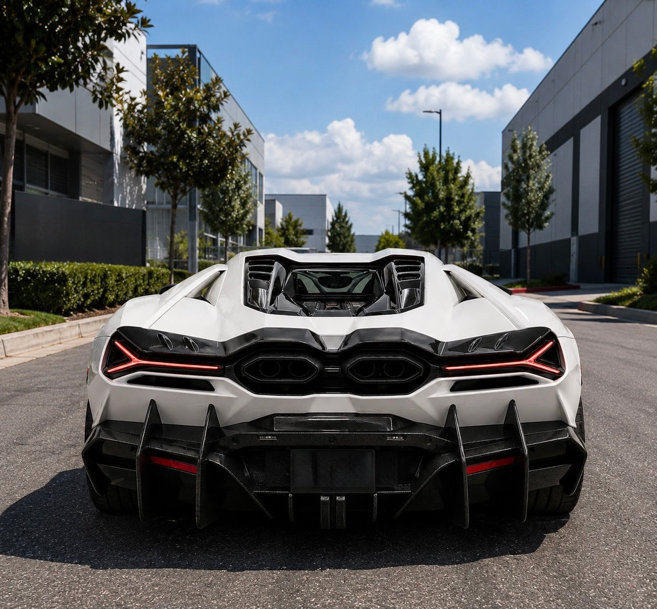Lamborghini Revuelto - MSY Style Carbon Fiber Rear Diffuser