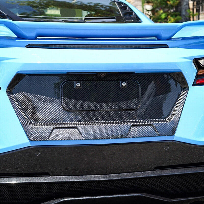 Corvette C8 Carbon Fiber License Plate Frame